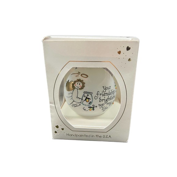 Heart Gifts by Teresa Hand Painted Christmas Ornament Friendship - New in Box - Picture 1 of 4